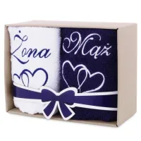 KOMPLET RĘCZNIKÓW ręczniki prezent ślubny na rocznicę 1-99 wesele WZORY