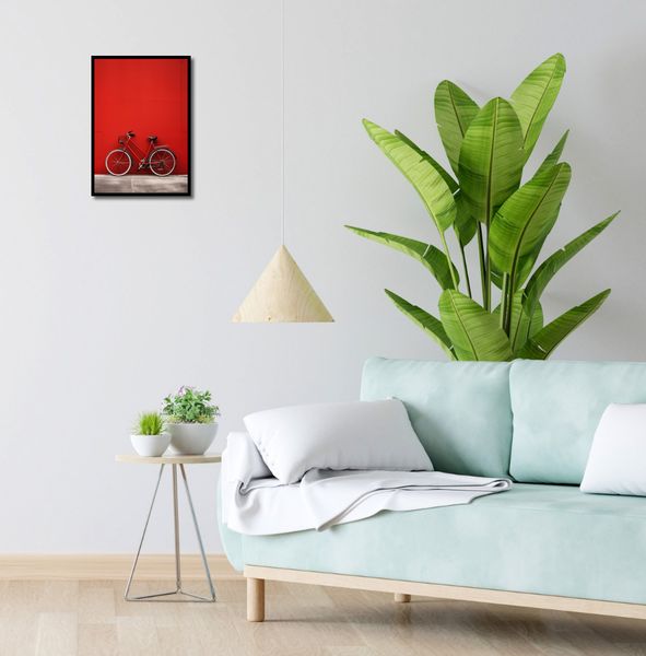 Plakat 29,7x42cm Czerwony Rower zdjęcie 4