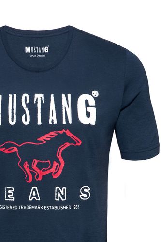 MUSTANG BASIC PRINT TEE MOOD INDIGO 1008373 5228 M na Arena.pl