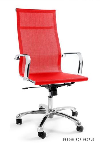 FOTEL OBROTOWY MODEL DRAFTY CZERWONY na Arena.pl