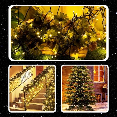 LAMPKI CHOINKOWE ŚWIATEŁKA 500LED ZEWNĘTRZNE WEWNĘTRZNE BIAŁE CIEPŁE 32M na Arena.pl