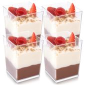 4x Kubki Pucharki Pojemniki na Desery Przekąski Przystawki do Deserów 160ml