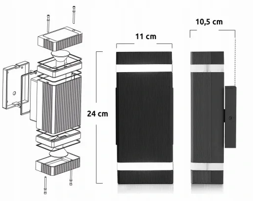 Lampa kinkiet GU10 ogrodowy elewacyjna zewnętrzna IP54 zdjęcie 8