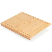 Deska Bambusowa Kuchenna do Krojenia z Rantem Stolnica Drewniana 45x35 cm