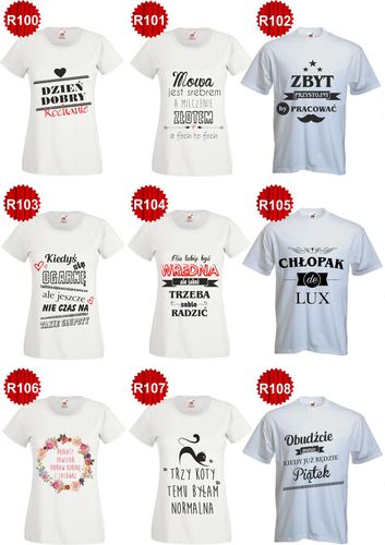 Koszulka T-SHIRT z napisem MAM PIĘKNĄ CÓRKĘ na Arena.pl