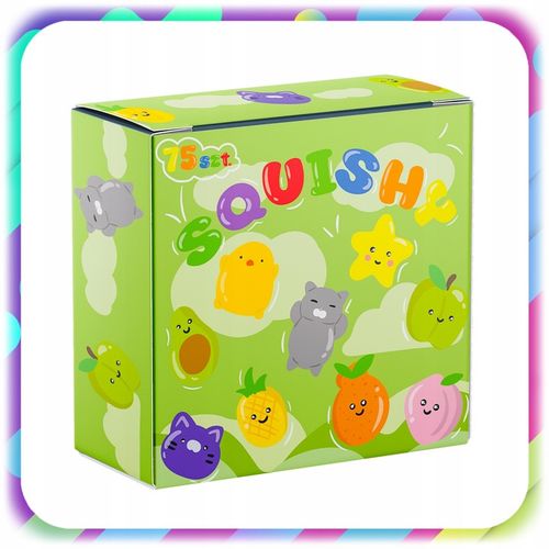 75 SZT GNIOTEK SQUISHY ANTYSTRESOWY ZABAWKA MOCHI SENSORYCZNY DLA DZIECI na Arena.pl