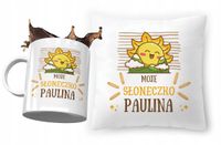 Zestaw Dla Pauliny Poduszka + Kubek Dla Dziecka Z Nadrukiem Ze Zdjęciem