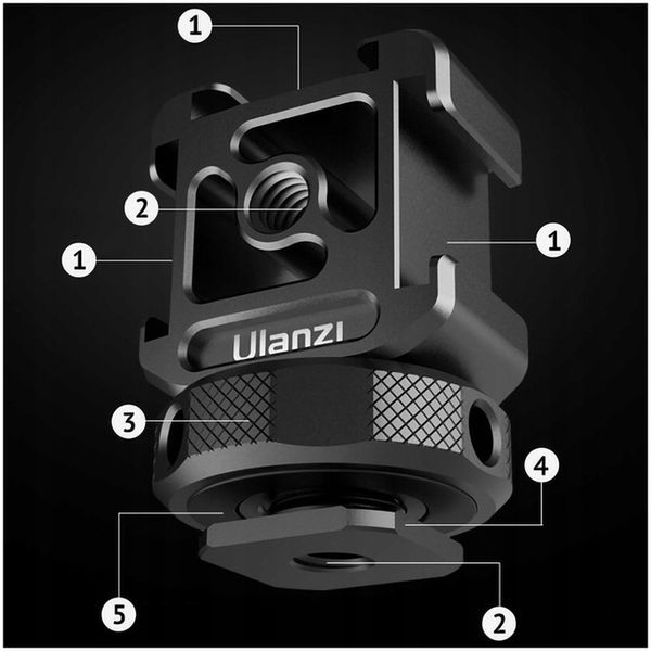 Ulanzi PT12 Adapter Uchwyt na statyw gorąca stopka zdjęcie 7