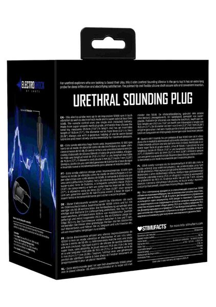 E-Stimulation Vibrating Urethral Sounding Plug - Black zdjęcie 6