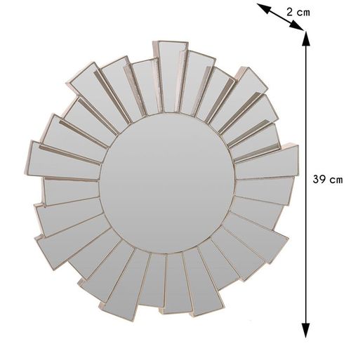 Lustro ścienne Glamour 39 cm w formie Słońca na Arena.pl