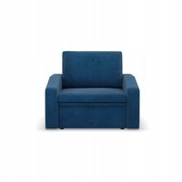 SOFA KANAPA FOTEL ORBIT 80 GRANATOWY Rozkładany Funkcja Spania POSO SZTRUKS