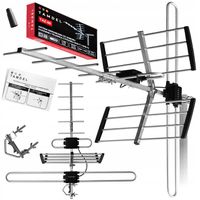 Antena do TV naziemnej DVB-T2 COMBO MUX-8 VHF/UHF zewnętrzna 4K LTE