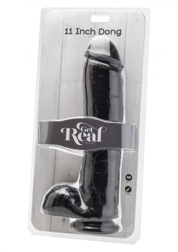 dildo 11 inch with balls black na Arena.pl
