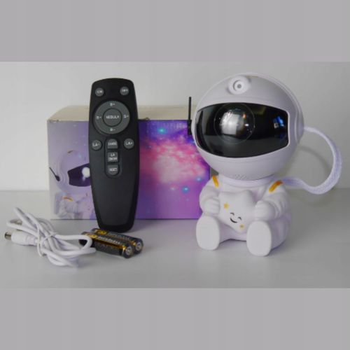 PROJEKTOR GWIAZD Astronauta LAMPKA NOCNA LED dla dzieci RZUTNIK NIEBA PILOT na Arena.pl