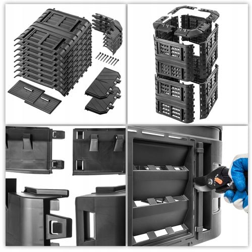 KOMPOSTOWNIK OGRODOWY MODULARNY CAŁOROCZNY 1260L na Arena.pl