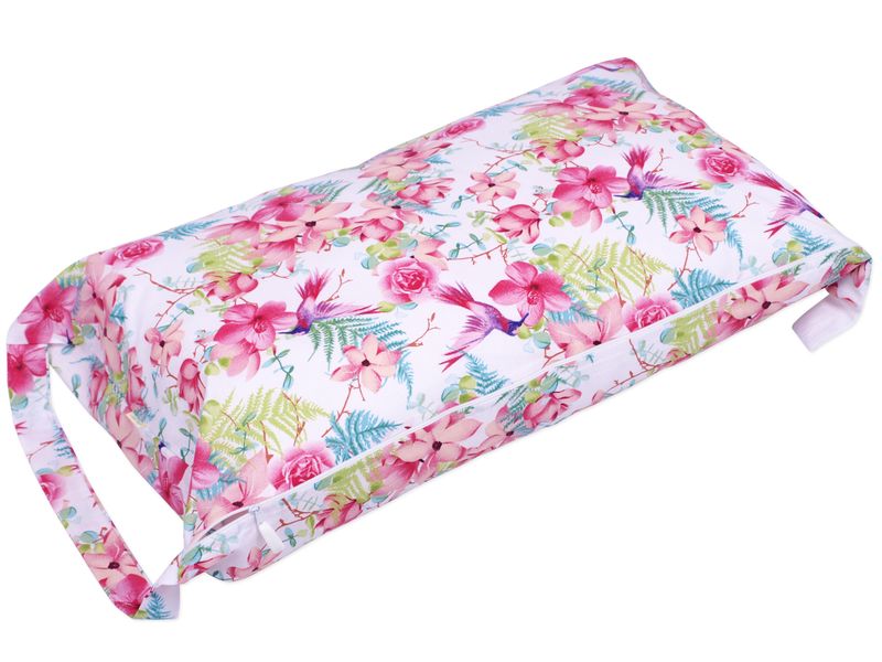 Worek BOBO do przedszkola pokrowiec na pościel - RÓŻOWE KWIATY zdjęcie 1