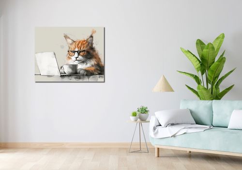 Obraz 90x70cm Nie przed Kawusią na Arena.pl