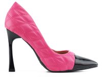 Różowe matowe szpilki damskie 39