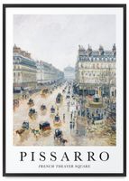 Plakat Pissarro obrazy reprodukcja 61x91 cm w czarnej ramie
