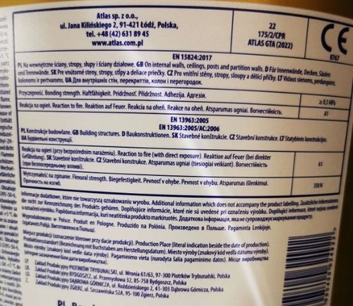 Atlas biała gładź GTA super polimerowa 18 KG na Arena.pl