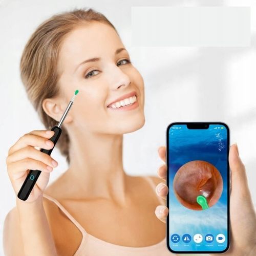 ZESTAW DO USUWANIA WOSKOWINY Z KAMERĄ 8 MEGAPIXELI HD 6 LED ENDOSKOP na Arena.pl