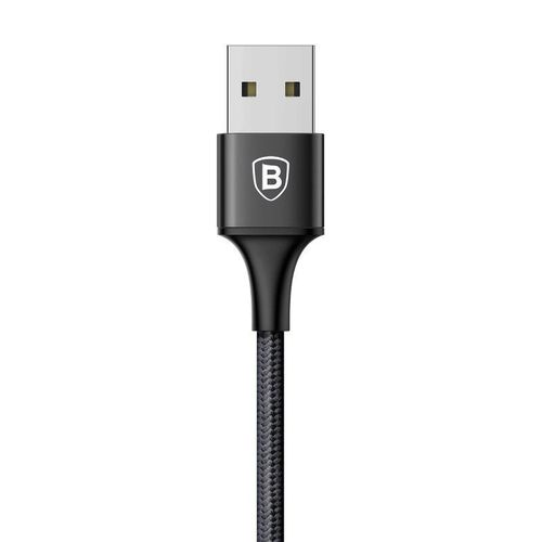 Kabel USB Baseus Rapid 2w1 Micro + USB-C 3A 1.2m (czarny) na Arena.pl