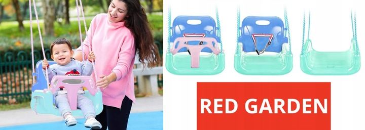 Huśtawka Ogrodowa Modułowa domowa dla Dzieci 3w1 Mocna na Linach Bezpieczna zdjęcie 11