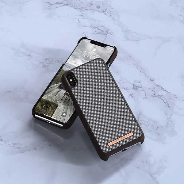 Nordic Elements Saeson Idun - Materiałowe etui iPhone Xs Max (Dark Brown) zdjęcie 4