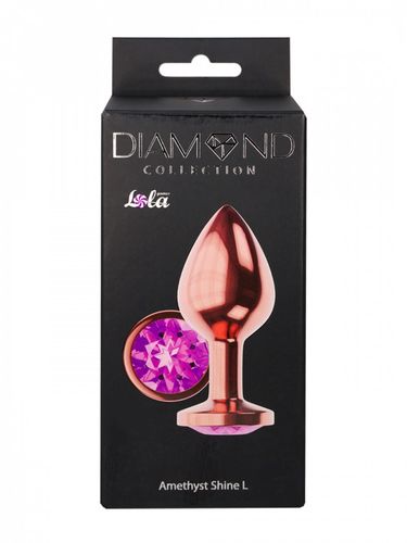 Plug-Butt Plug Diamond Amethyst Shine L Rose Gold na Arena.pl