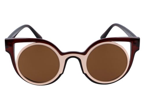 brązowe Okulary cat eye na Arena.pl