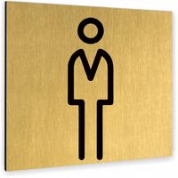 Tabliczka Tablica nierdzewna ALUMINIUM DOWOLNY NAPIS PIKTOGRAM TEKST ZŁOTA