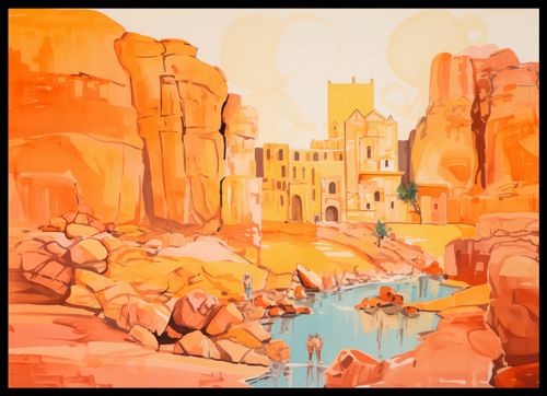 Plakat 70x50cm Ruiny pod Słońcem na Arena.pl