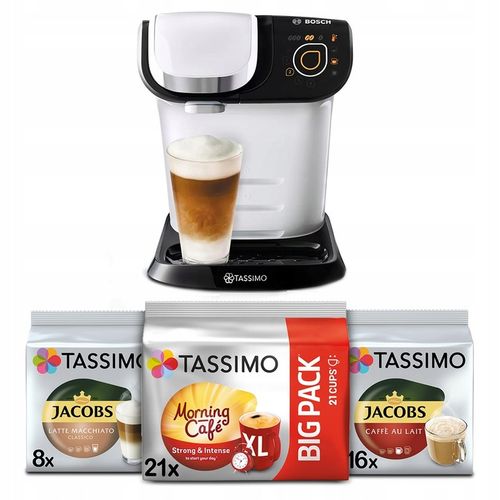 Ekspres kapsułkowy Bosch Tassimo My Way BIAŁY + 3x Tassimo + kubek GRATIS! na Arena.pl