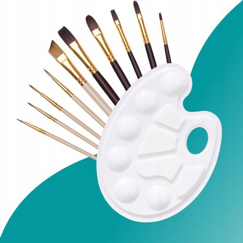 ZESTAW DO MALOWANIA PŁÓTNA 30x40 FARBY PĘDZLE 26el na Arena.pl