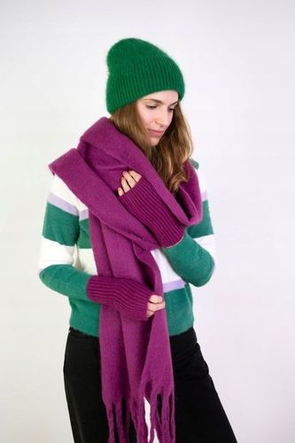 Czapka zimowa damska Buckland - angorowa, ciepła i miła Ecru na Arena.pl