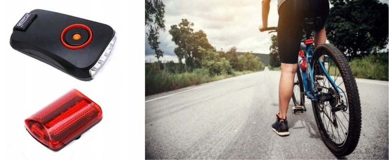 Lampki Rowerowe TYŁ PRZÓD zdjęcie 5