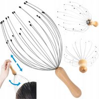 AJURWEDYJSKI MASAŻER DO MASAŻU SKÓRY GŁOWY 28 PRĘCIKI RELAKSUJĄCY DRAPACZKA