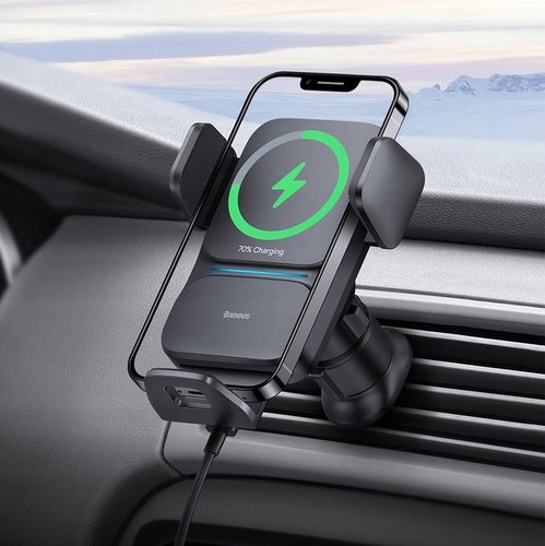 BASEUS UCHWYT SAMOCHODOWY ŁADOWARKA INDUKCYJNA 15W na Arena.pl