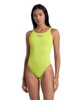ARENA STROJE PŁYWACKIE WOMEN'S TEAM SWIMSUIT SWIM TECH SOLID SOFT GREEN