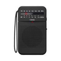 Radio przenośne kieszonkowe AM/FM/AUX na baterie małe jack turystyczne