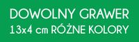 Grawerowana tabliczka Laminat 13x4 DOWOLNY GRAWER napis logo zielona