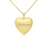 ZŁOTY ŁAŃCUSZEK Z SEKRETNIKIEM NA ZDJĘCIA + GRAWER NASZYJNIK dł. 45 cm 925