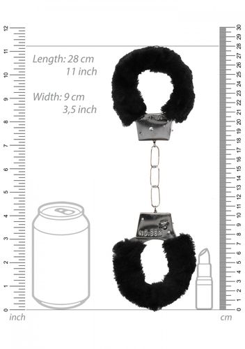 pleasure furry hand cuffs   with quick release button na Arena.pl