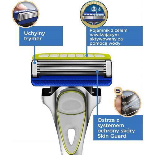 4x Wkłady Nożyki WILKINSON Hydro 5 Sensitive Hydrating Gel na Arena.pl