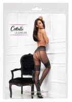 cottelli legwear rajstopy z motywem podwiązek otwarta konstrukcja 20 den