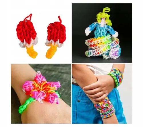 Gumki do robienia BRANSOLETEK DUŻU zestaw 4400+el XXL PREZENT na Arena.pl