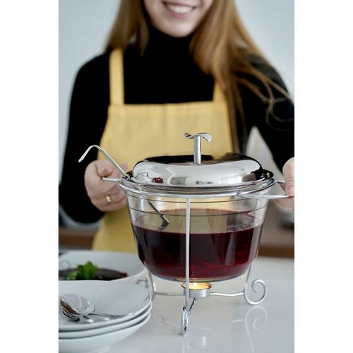 WAZA do ZUPY SOSÓW z PODGRZEWACZEM CHOCHLA Srebrna STALOWA Tadar 4 l na Arena.pl