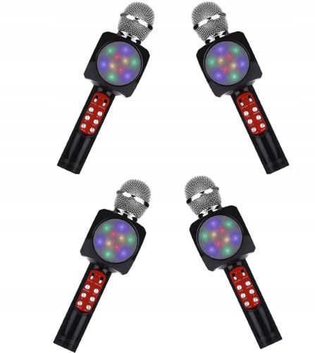 4x BEZPRZEWODOWY BLUETOOTH MIKROFON LED GŁOŚNIK na Arena.pl
