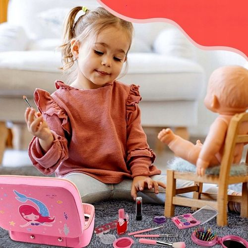 Kuferek kosmetyków Zestaw MAKE UP MALOWIDŁA Kosmetyki dla dziecka makijaż na Arena.pl