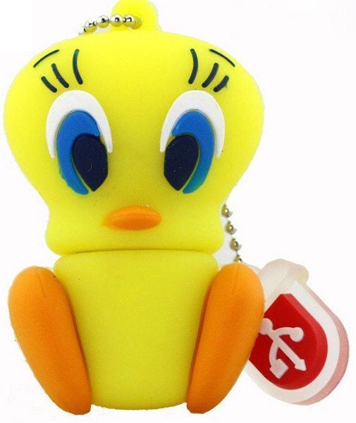 PENDRIVE USB SZYBKI FLASH DRIVE ULTRA PAMIĘĆ ZAWIESZKA PREZENT TWEETY 64GB zdjęcie 2
